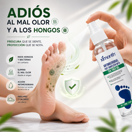 Spray Antimicrobiano para Pies con Aceite de Árbol de Té 120 ml
