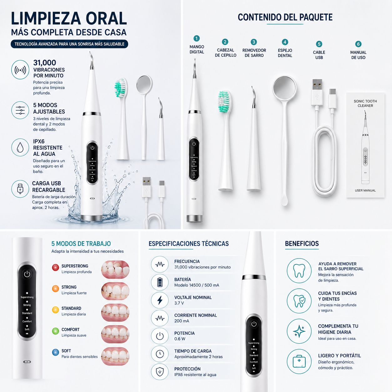 DentalClean Pro™ | Removedor Inteligente de Sarro Dental