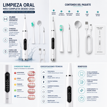 DentalClean Pro™ | Removedor Inteligente de Sarro Dental