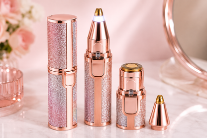 GlowTrim™ 2 en 1 – Depiladora Facial de Precisión
