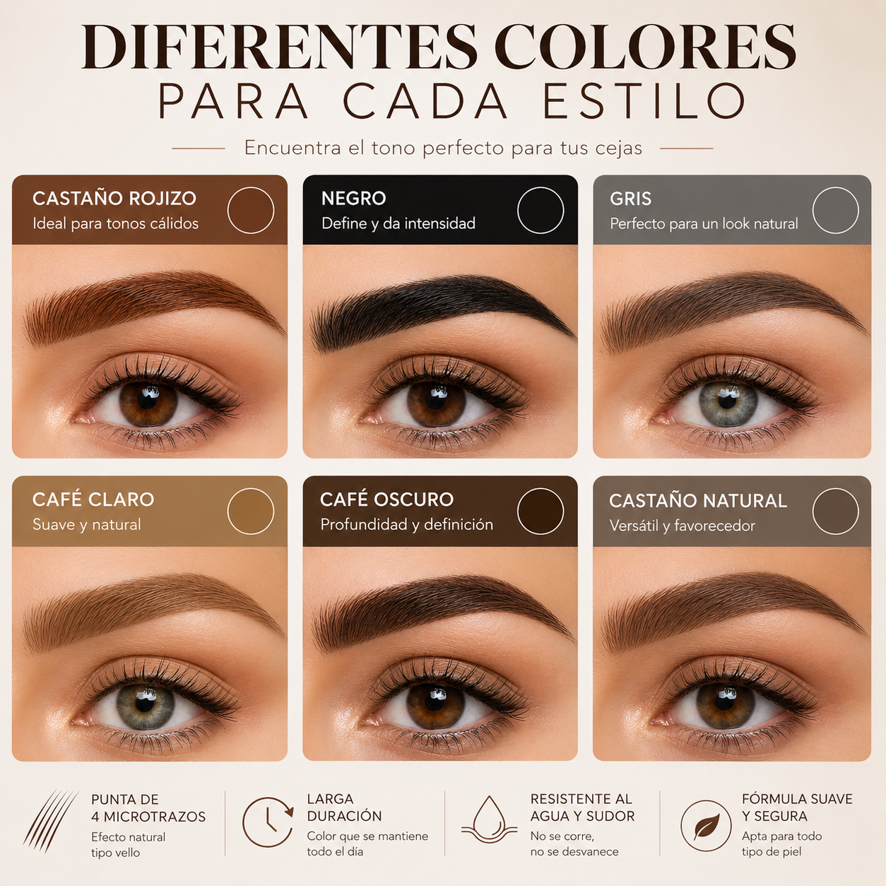 TINT MY 4-TIP BROW — Lápiz Delineador de Cejas 4 Puntas