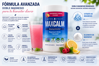 MAXCALM™ | Fórmula Avanzada para el Estrés, la Calma y el Descanso Profundo