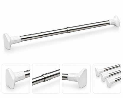 Barra Plegable Expandible Ropa Baño