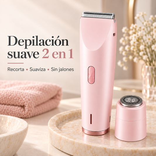Depiladora SilklSkin™  2 en 1 | Acabado Suave y Uniforme