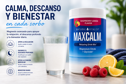 MAXCALM™ | Fórmula Avanzada para el Estrés, la Calma y el Descanso Profundo