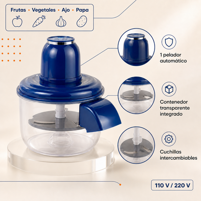 Pelador Automático para Frutas, Vegetales, Ajo y Mas