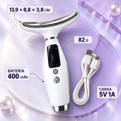 Contenido y especificaciones del masajeador HY69 con cable USB