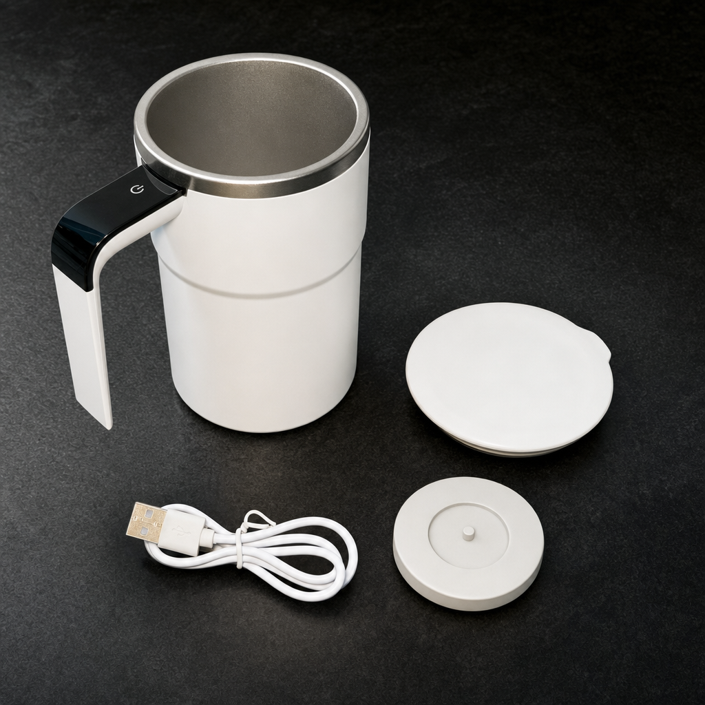 OrbitCup - set completo con tapa, rotor y cable USB-C