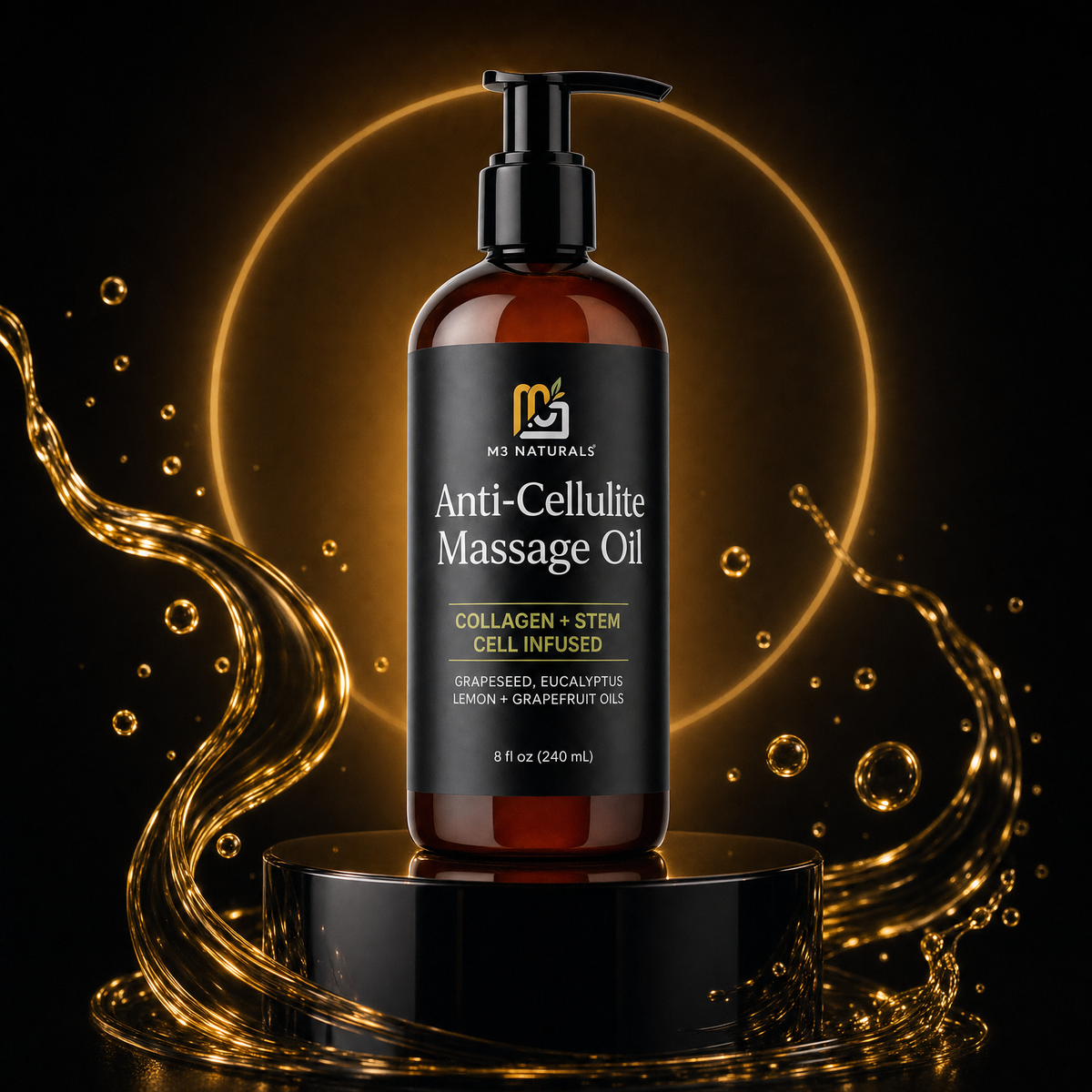 M3 Naturals Anti-Cellulite Massage Oil 240 ml