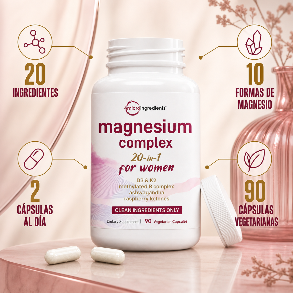 Información de uso y contenido de Magnesium Complex