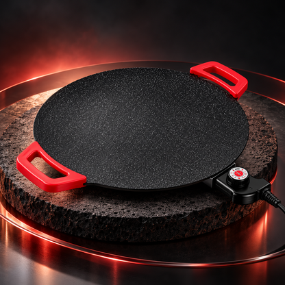 Plancha Eléctrica Familiar 46 cm en fotografía comercial de estudio